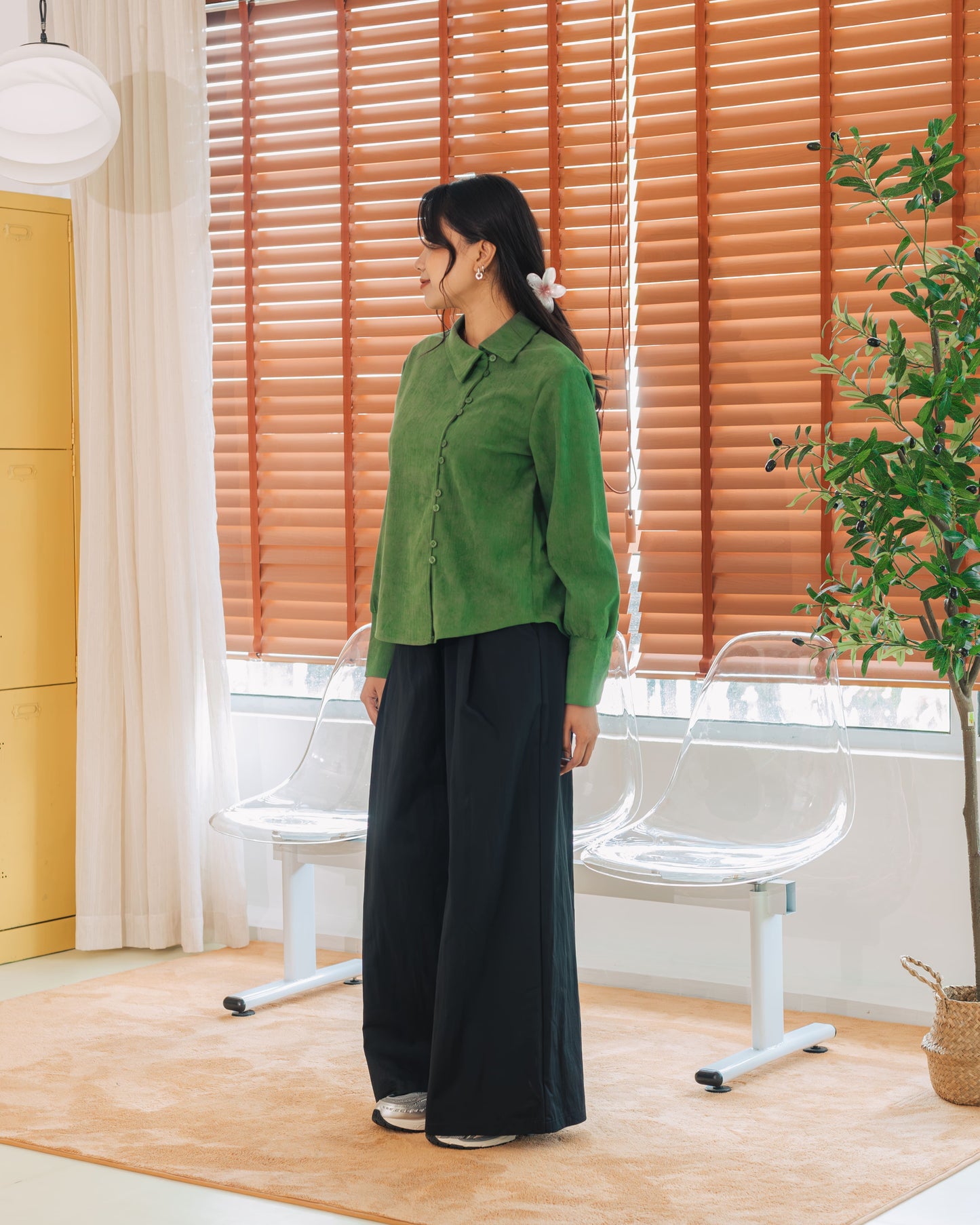 SUL SUL CODUROY IRREGULAR BLOUSE