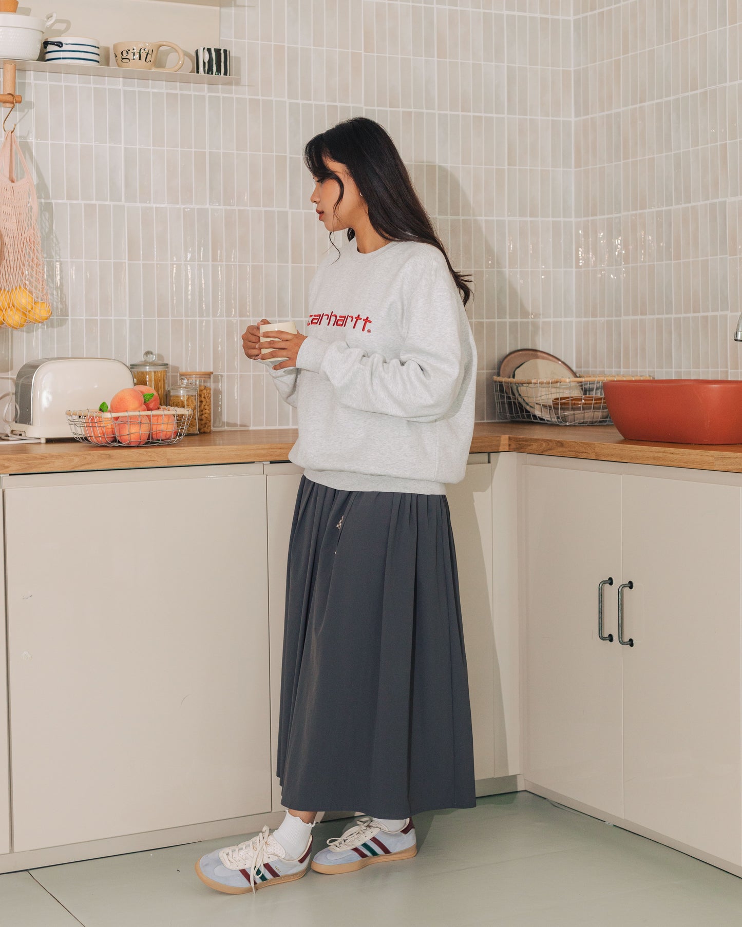 SUL SUL SWEET DRAWSTRING PLEATED SKIRT