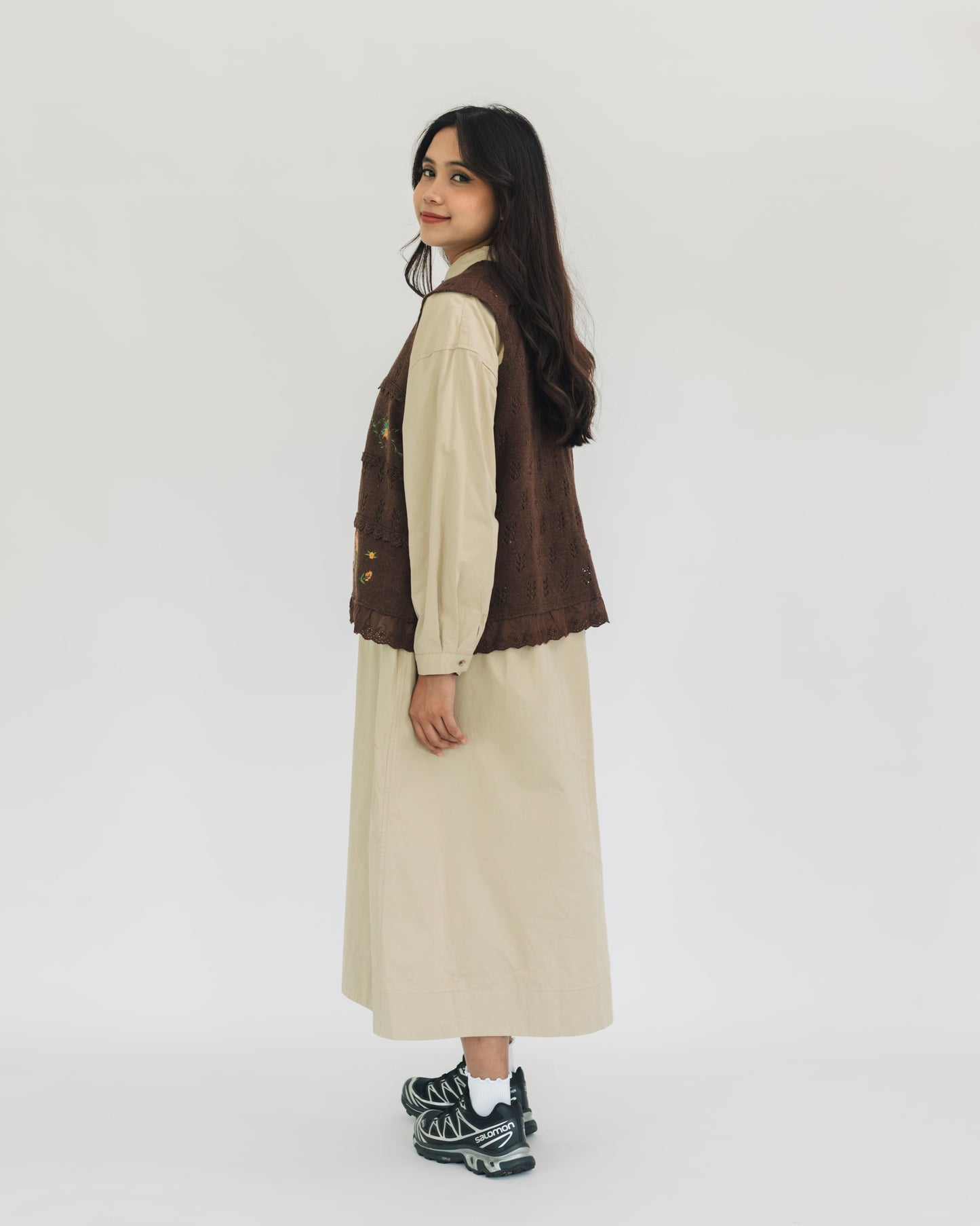 SUL SUL FOREST KNIT LACE VEST