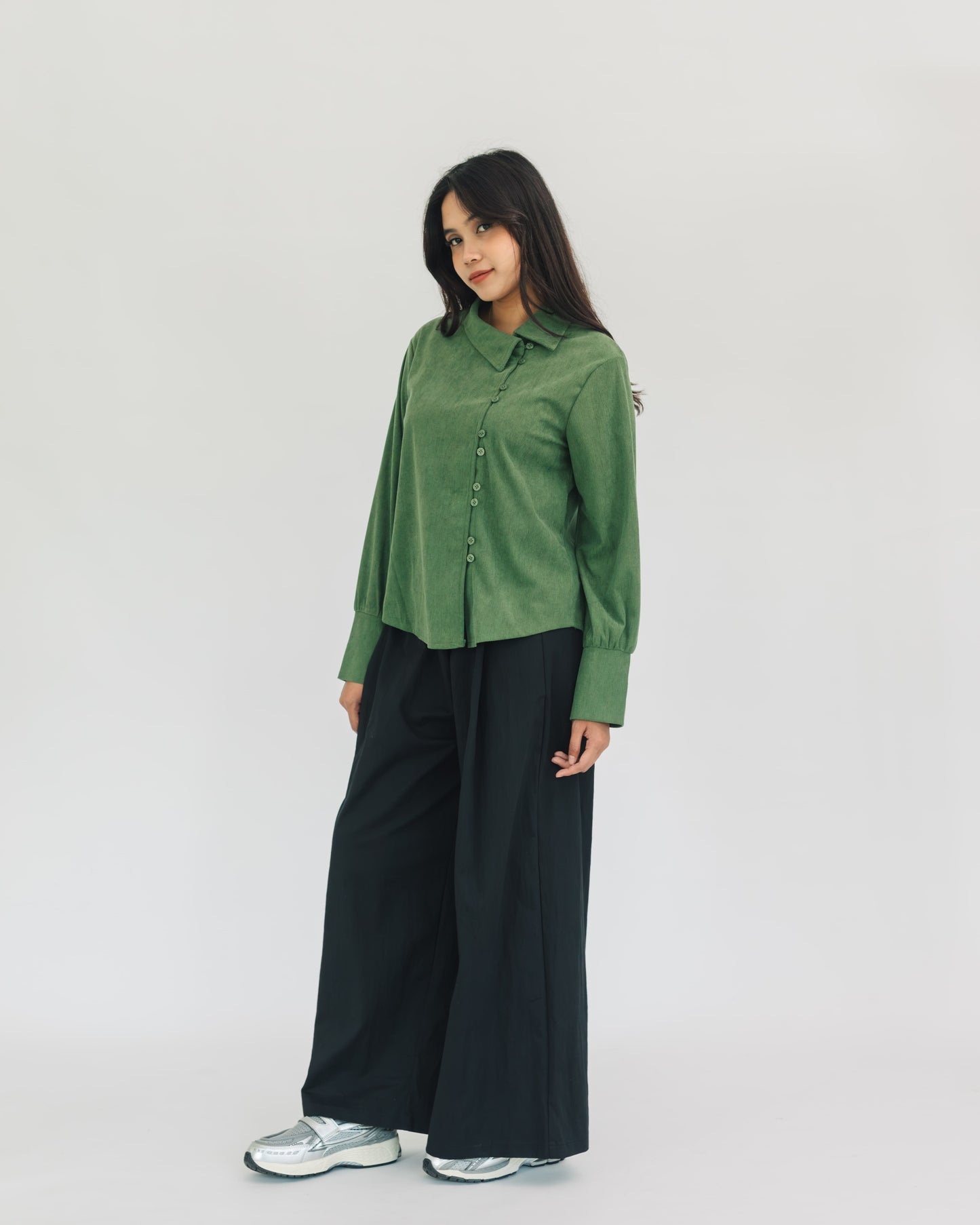 SUL SUL CODUROY IRREGULAR BLOUSE