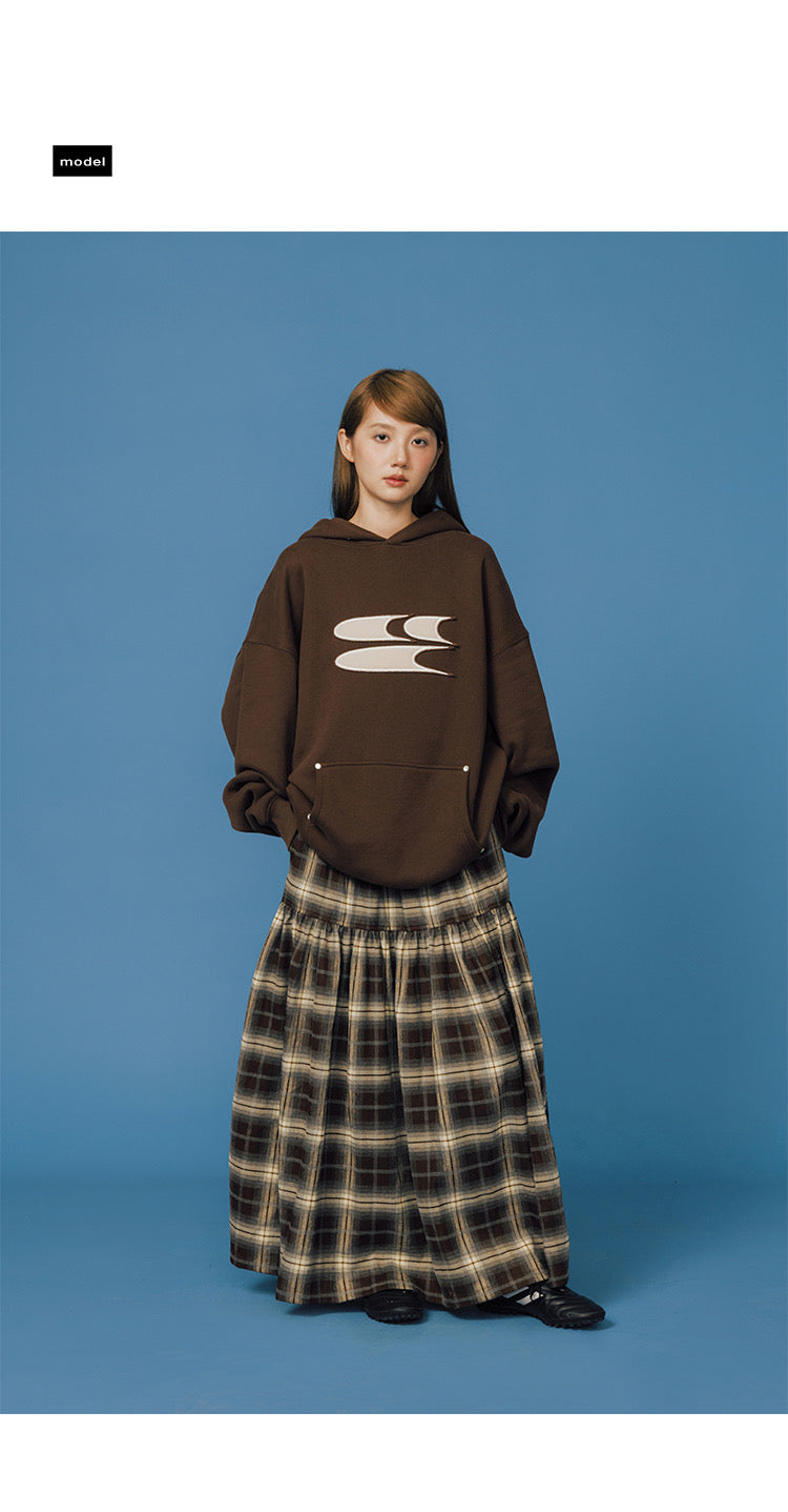 CLASSIC PLAID LONG SKIRT