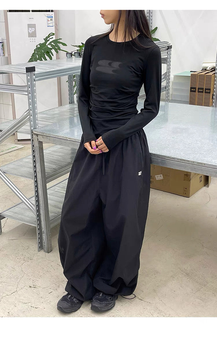 COOLING CREWNECK LOGO LONG SLEEVE TEE