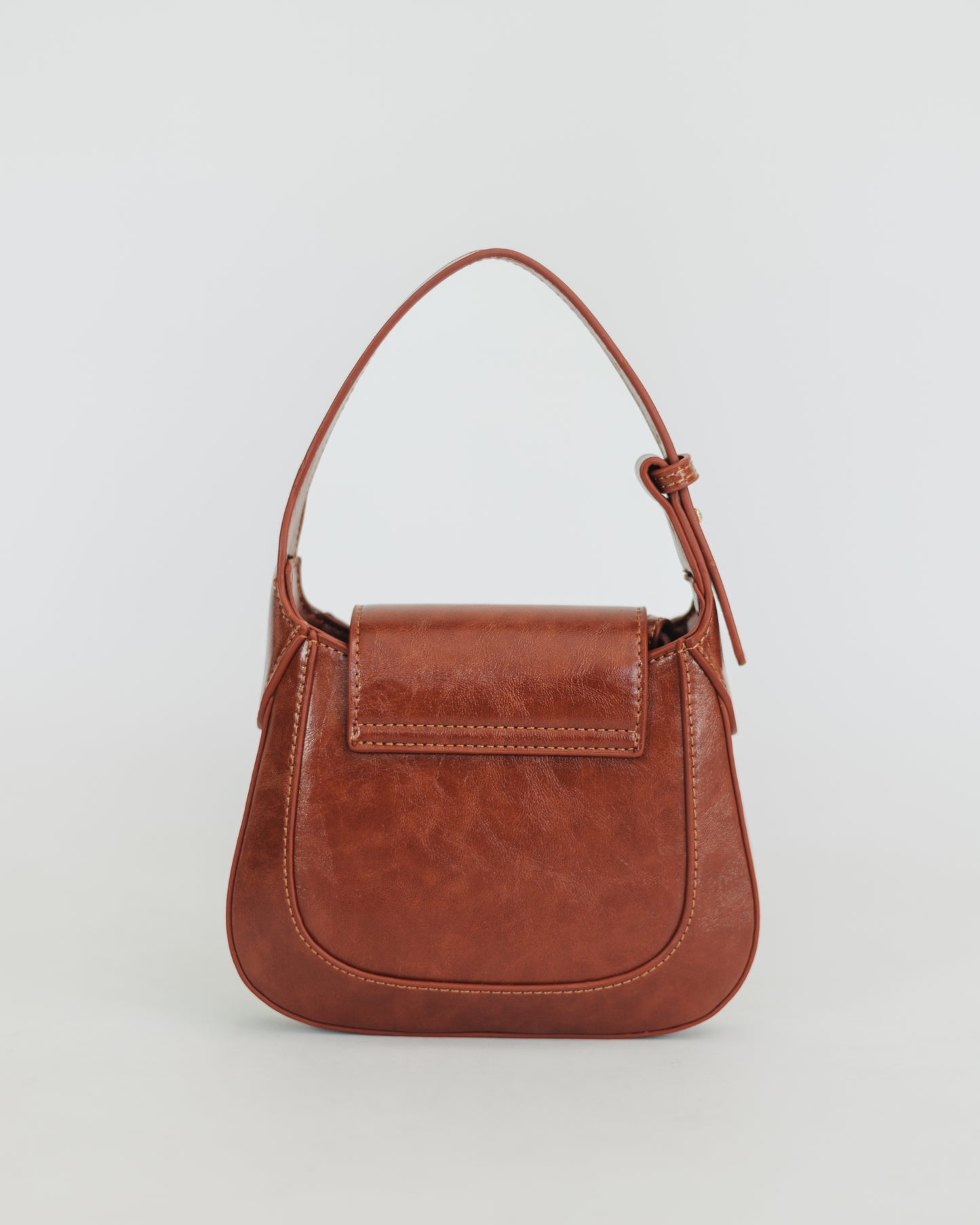 SUL SUL VINTAGE SADDLE BAG BROWN