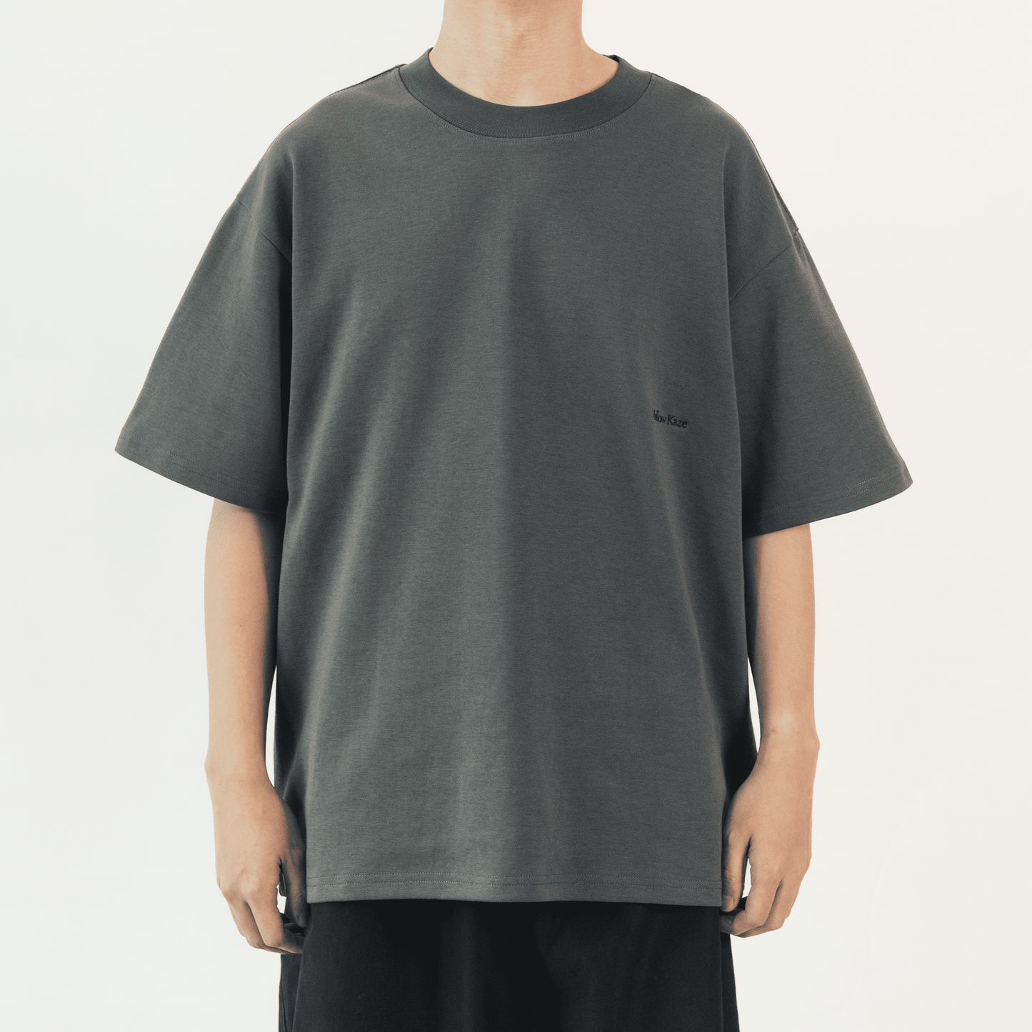 Mellow Kaze Typography Tee Grey