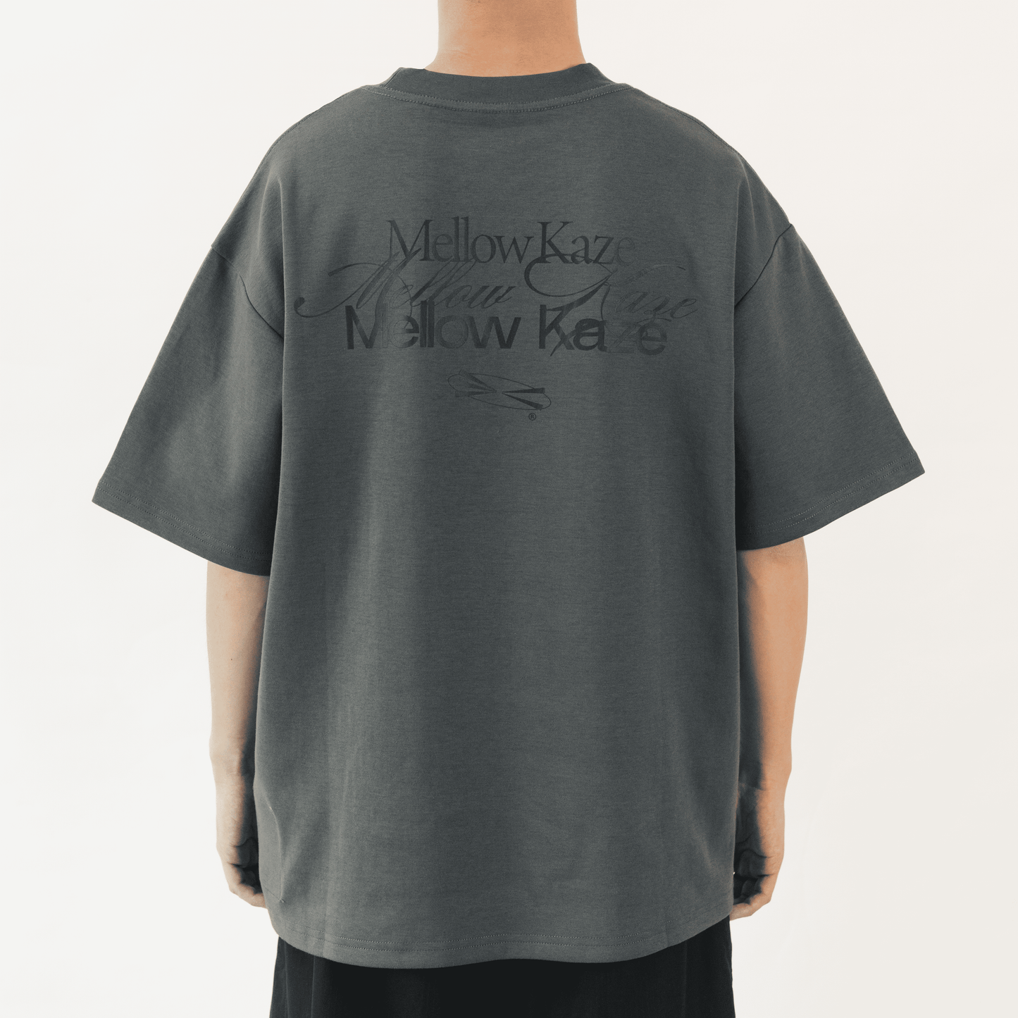 Mellow Kaze Typography Tee Grey