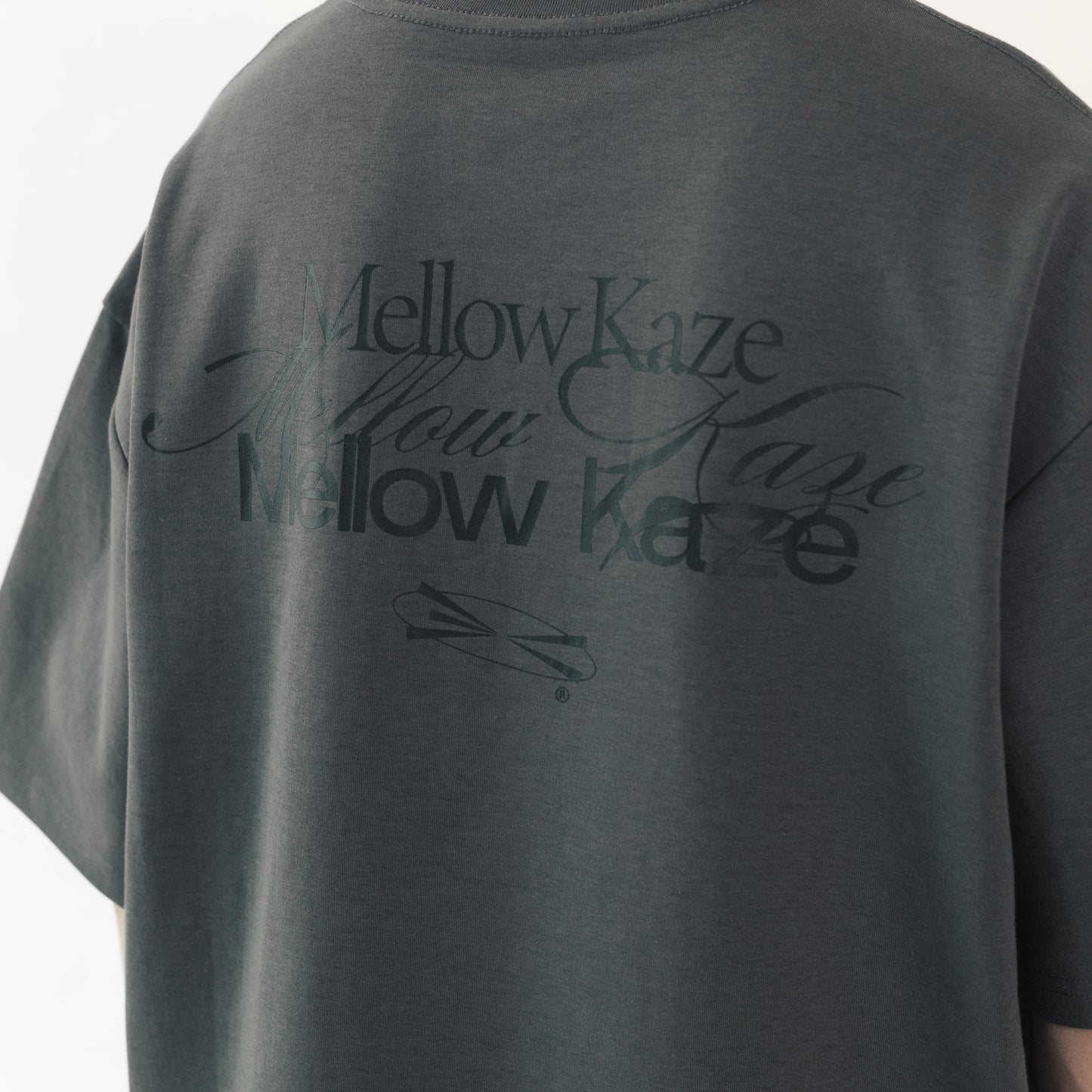 Mellow Kaze Typography Tee Grey