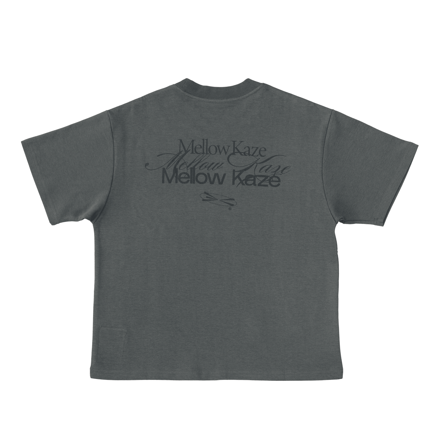 Mellow Kaze Typography Tee Grey