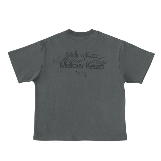 MELLOW KAZE TYPOGRAPHY TEE GREY