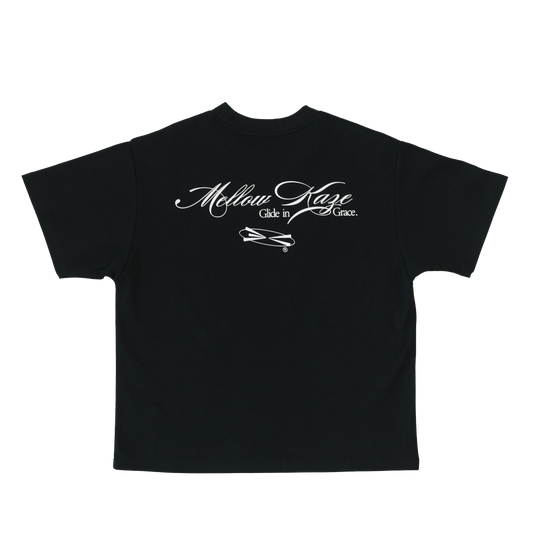 MELLOW KAZE TYPOGRAPHY TEE BLACK