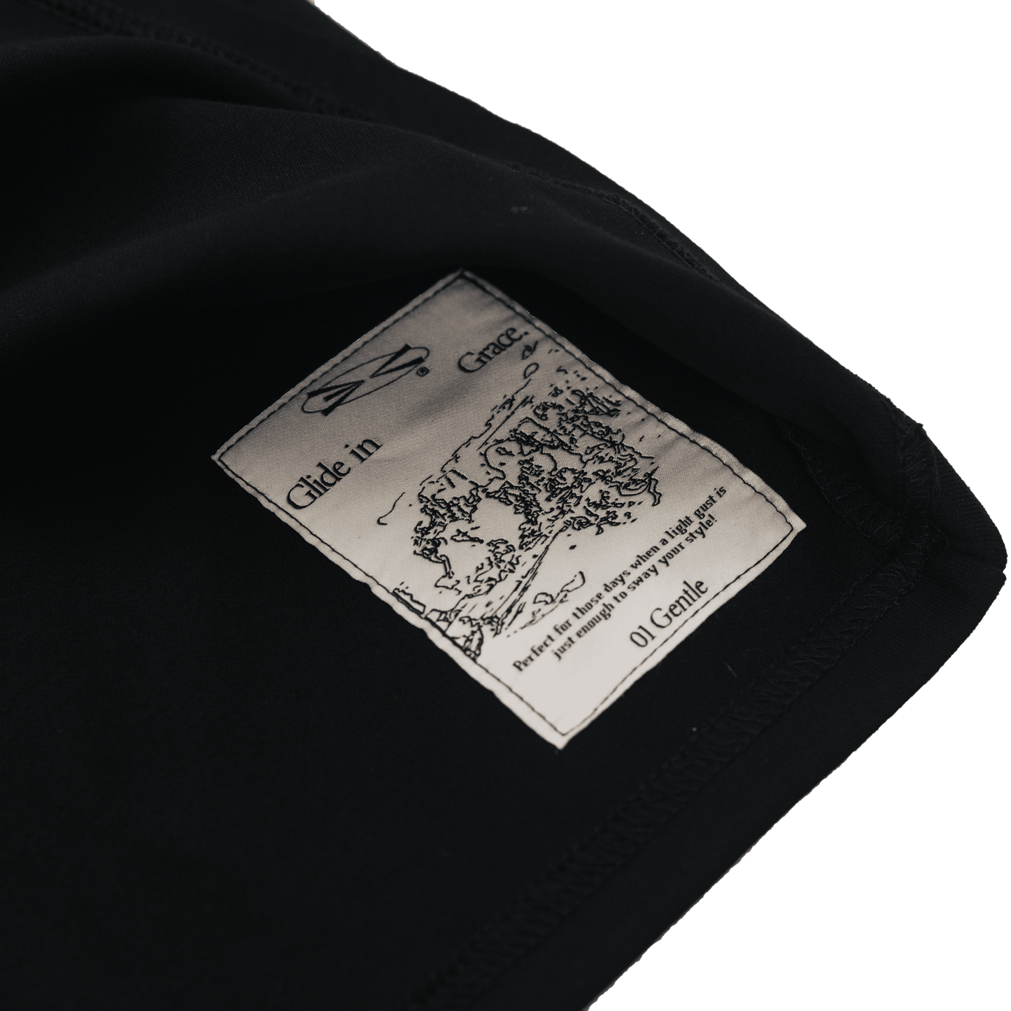 Mellow Kaze Typography Tee Black