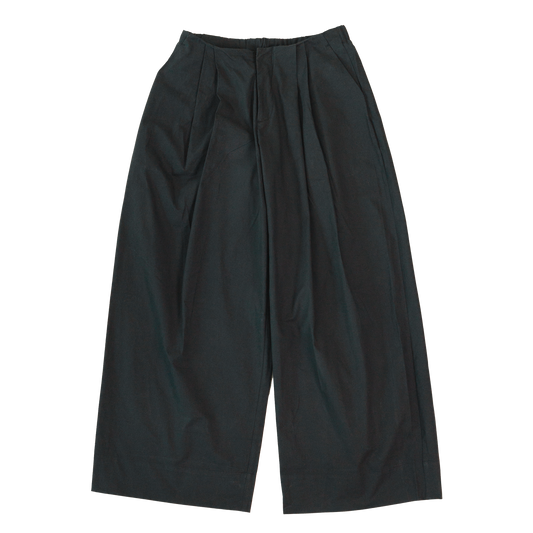 MELLOW KAZE PLEATED CASUAL PANTS BLACK