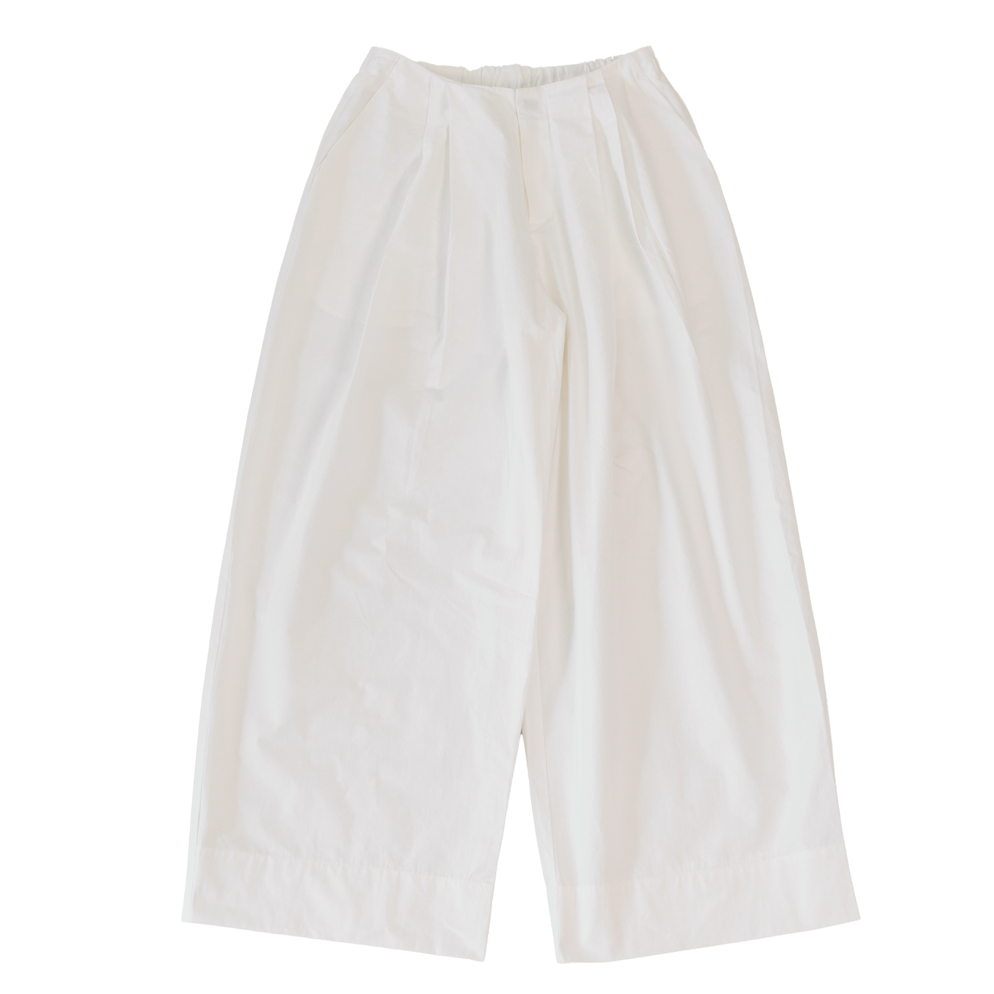 Mellow Kaze Pleated Casual Pants White