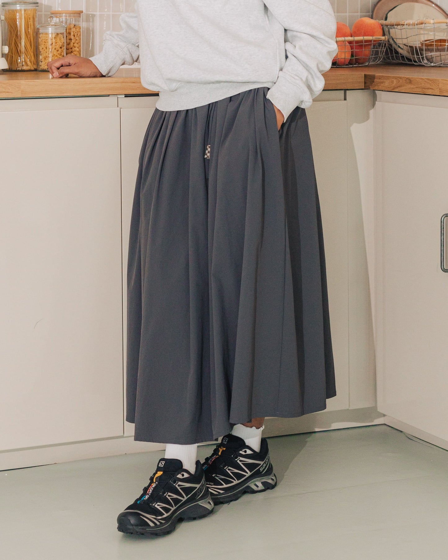 SUL SUL SWEET DRAWSTRING PLEATED SKIRT