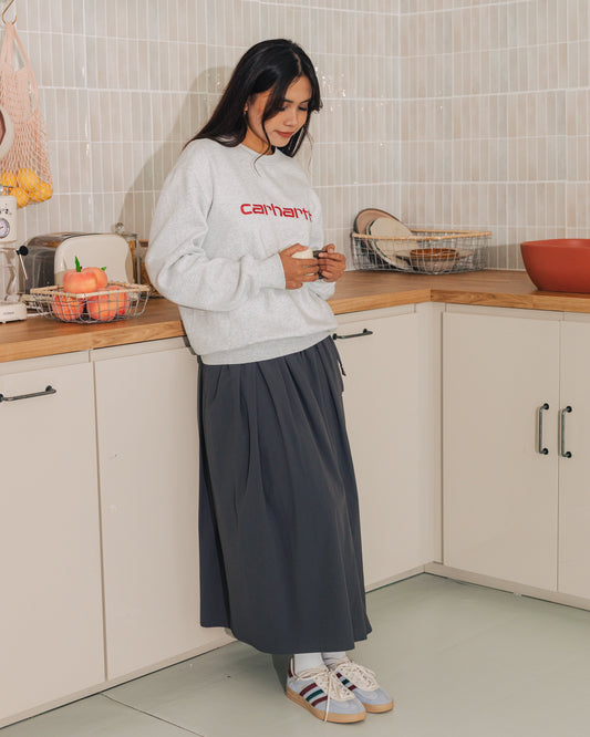 SUL SUL SWEET DRAWSTRING PLEATED SKIRT
