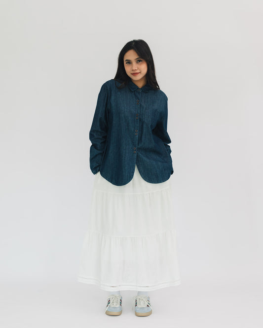 SUL SUL JAPANESE DENIM BLOUSE