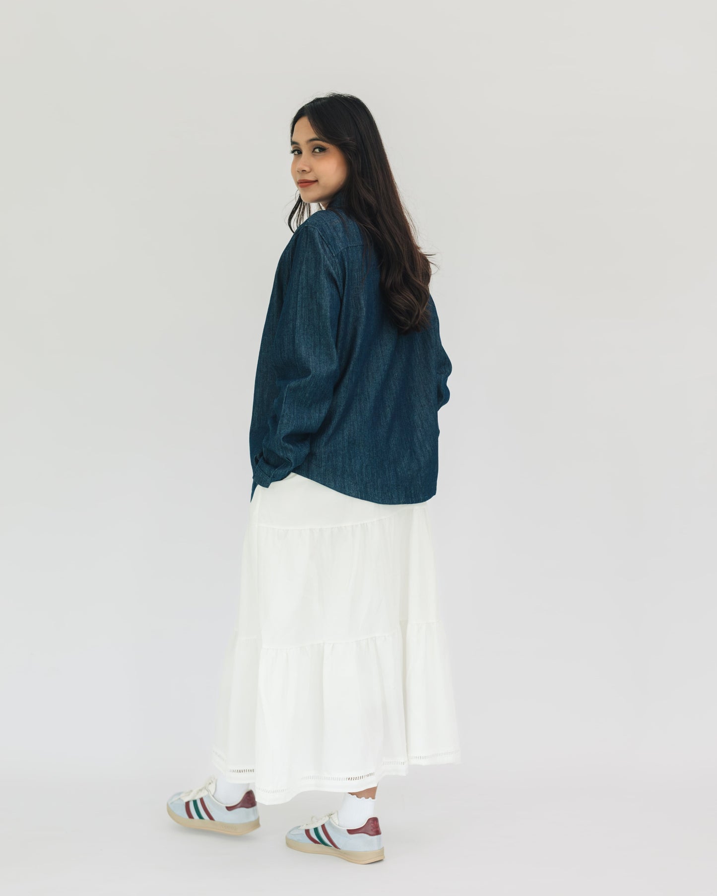 SUL SUL JAPANESE DENIM BLOUSE