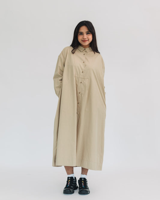 SUL SUL SOLID CASUAL LONG SLEEVE DRESS