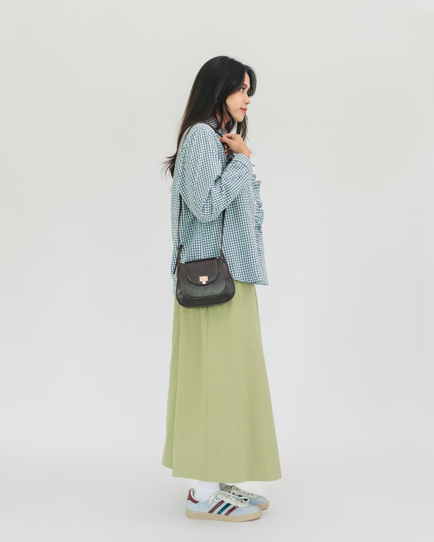 SUL SUL ELEGANT ELASTIC WAIST SKIRT