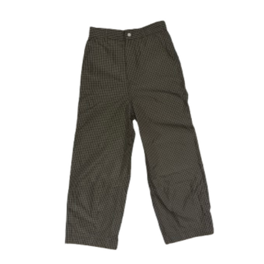 PLAID NYLON CASUAL STRAIGHT/HIKING PANTS