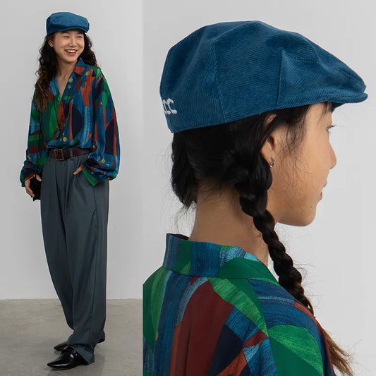 3C EMBROIDERY BERET HAT