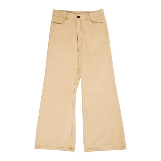 CROSSEMBROIDERED POCKET BELL BOTTOMS