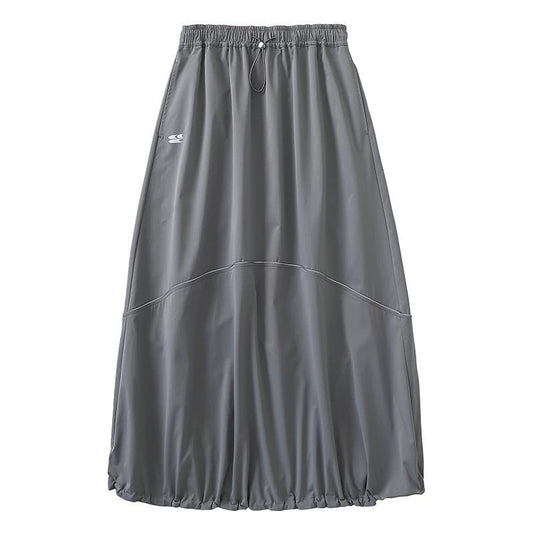 REFLECTIVE STRIPS DRAWSTRING SKIRT