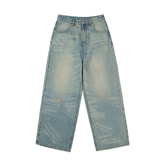 CLASSIC BAGGY WASHED JEANS