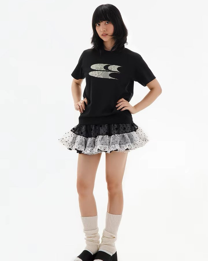 3C Lace Logo Tee