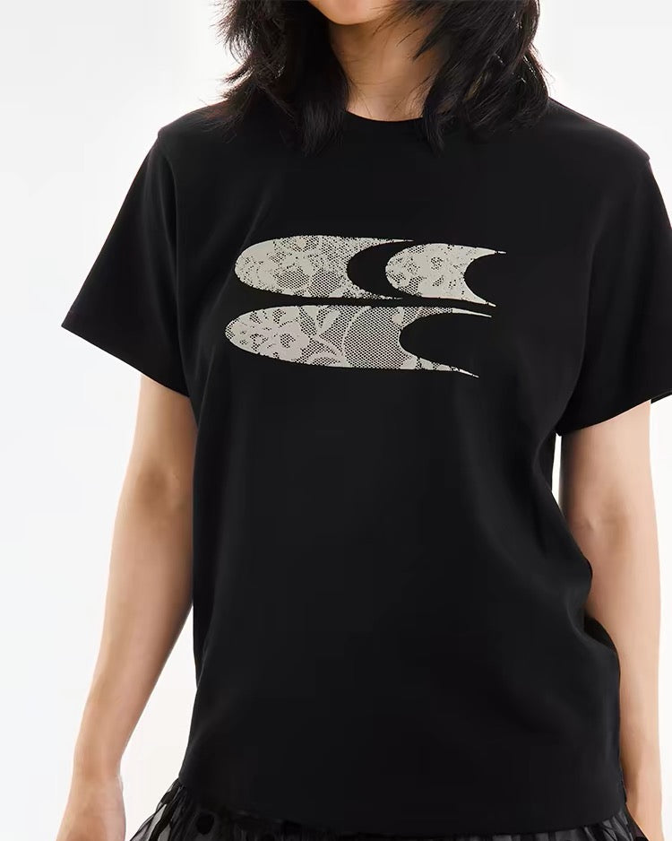 3C Lace Logo Tee