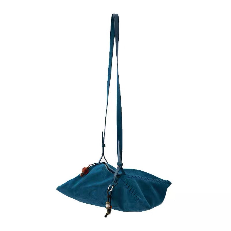 Suede Dumpling Bag