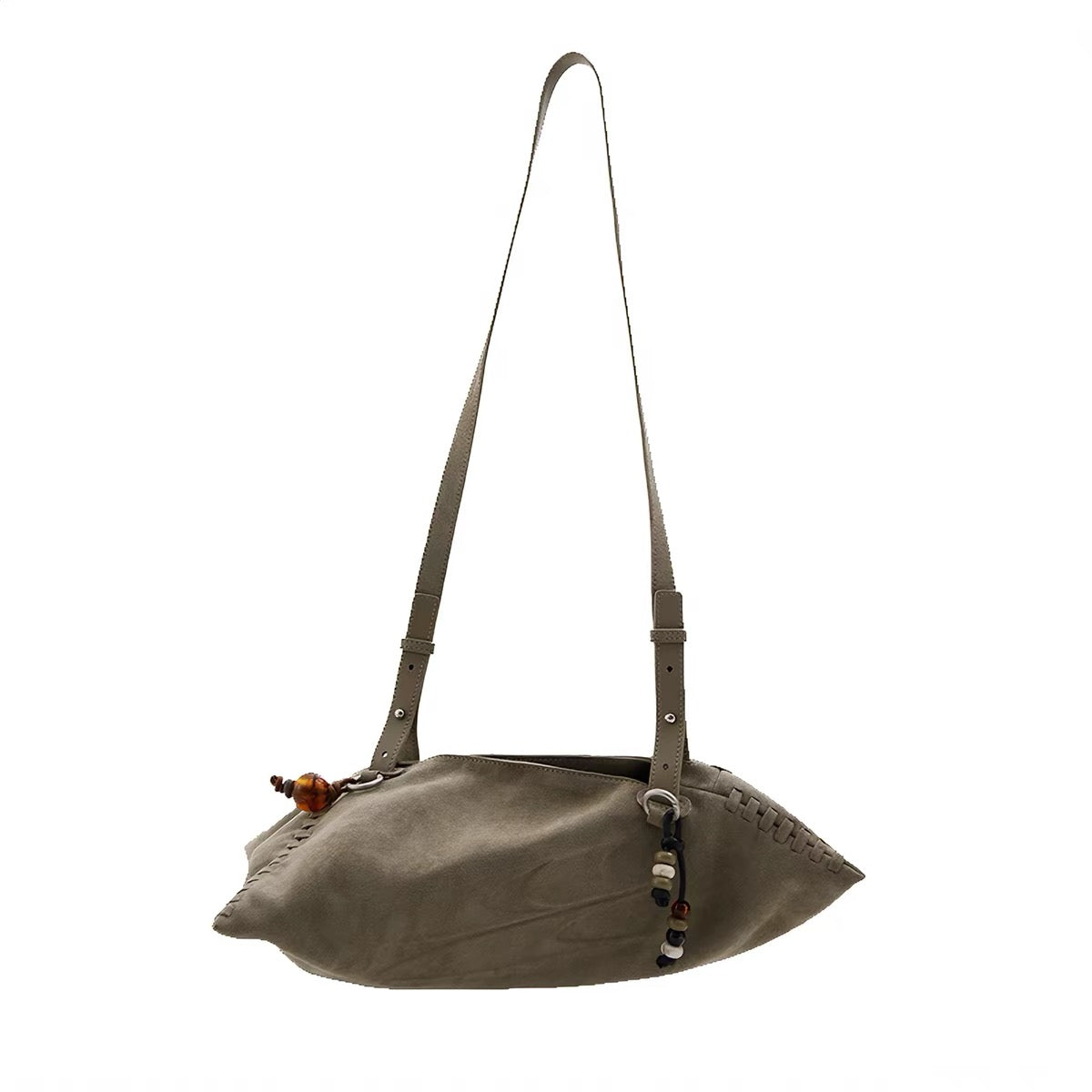 Suede Dumpling Bag