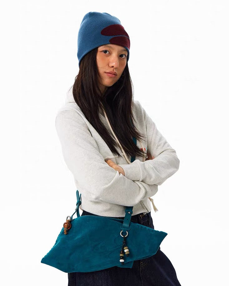 Suede Dumpling Bag