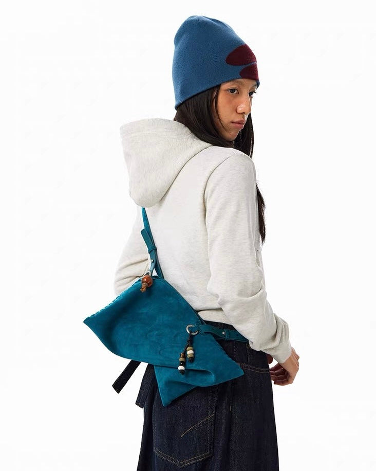 Suede Dumpling Bag