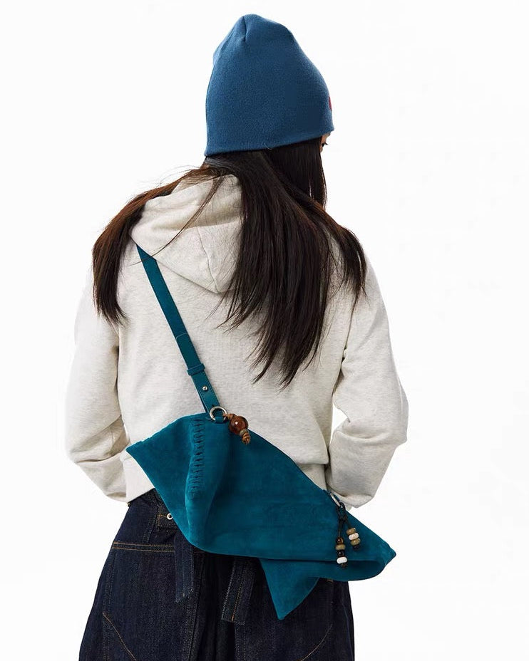 Suede Dumpling Bag