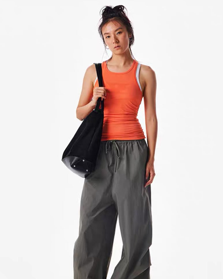 Patchwork Oversized Dual-Strap Bag