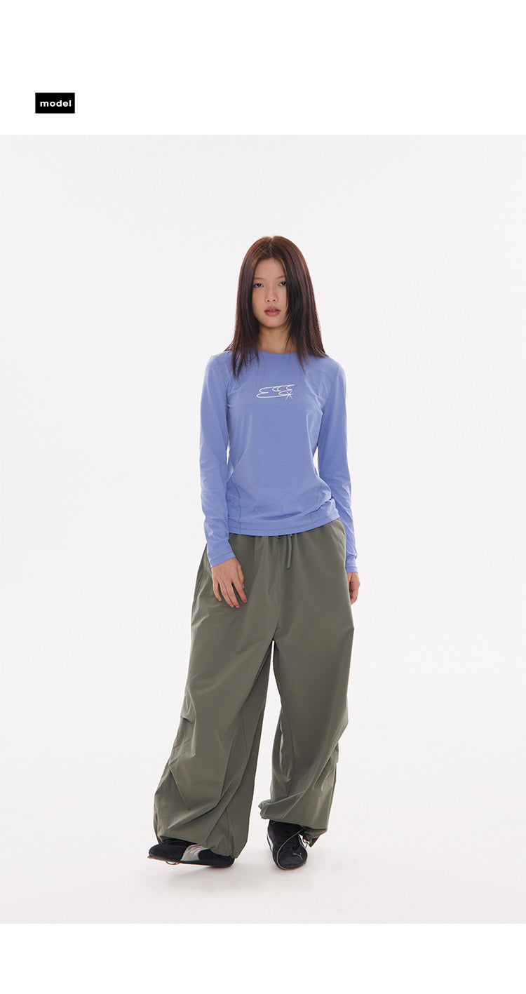 SLIM QUICK DRY LOGO LONG SLEEVE