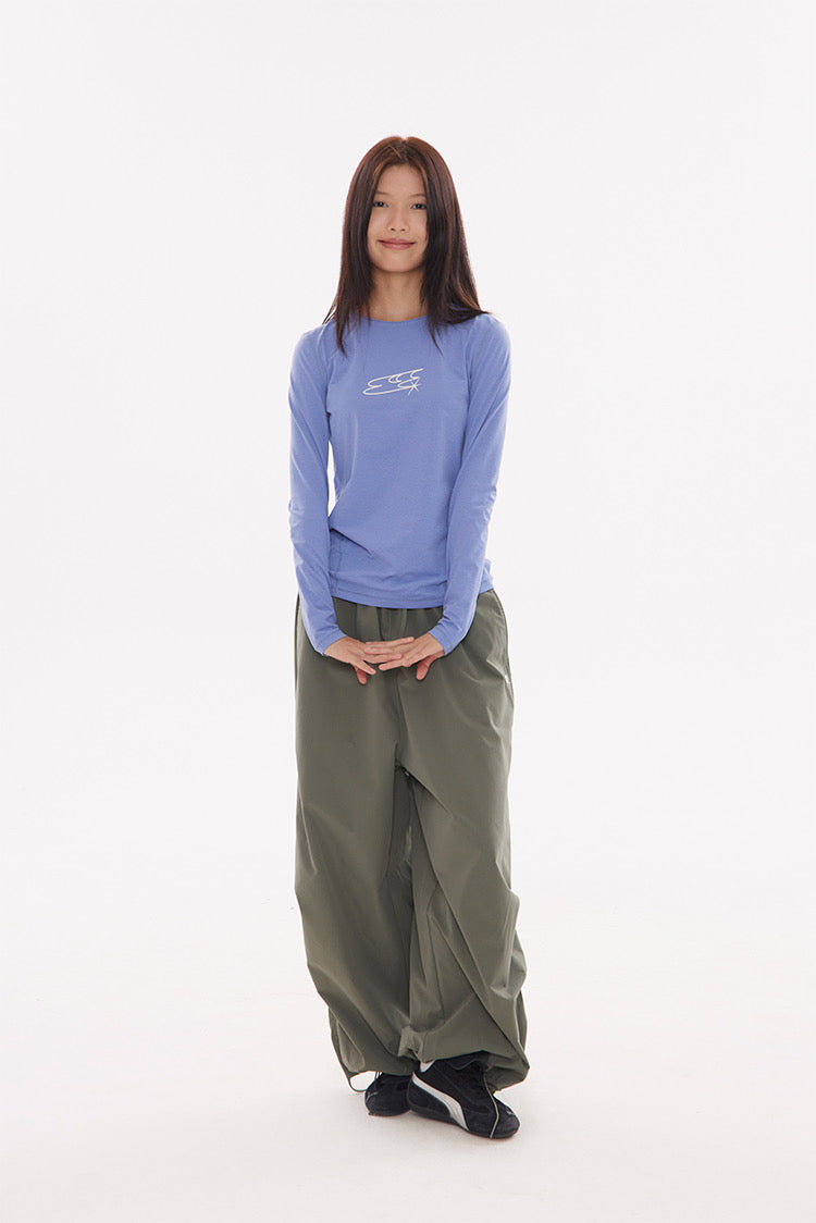 SLIM QUICK DRY LOGO LONG SLEEVE
