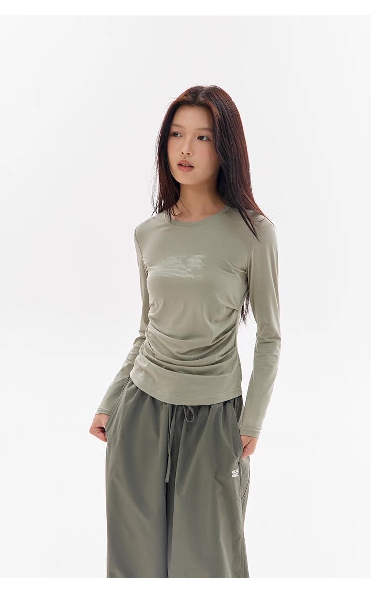 COOLING CREWNECK LOGO LONG SLEEVE TEE