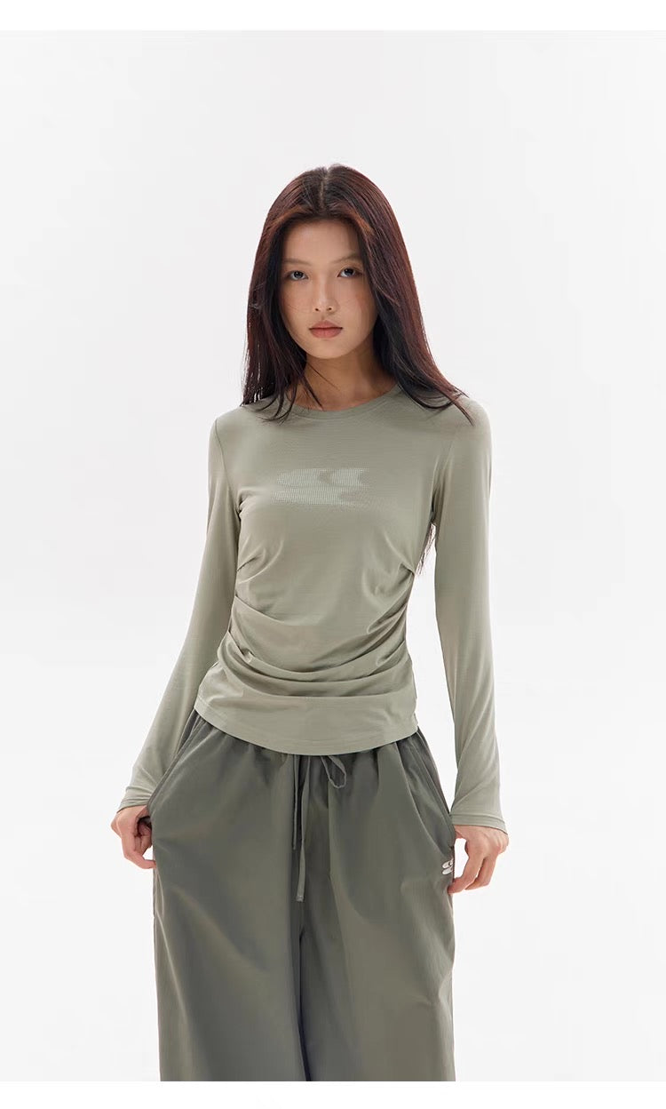 COOLING CREWNECK LOGO LONG SLEEVE TEE