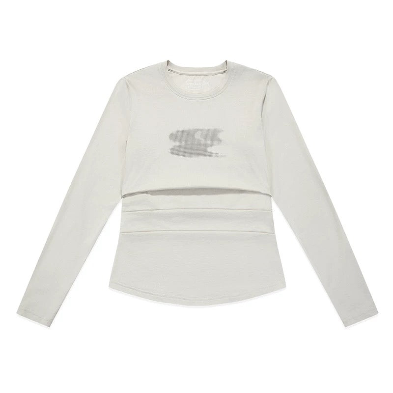 COOLING CREWNECK LOGO LONG SLEEVE TEE