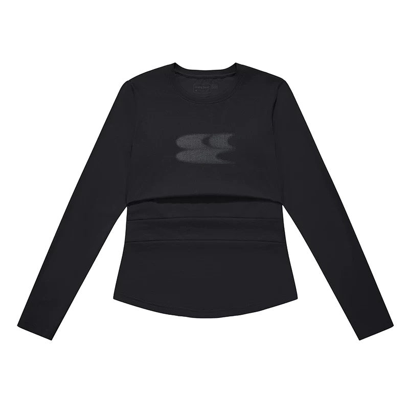 COOLING CREWNECK LOGO LONG SLEEVE TEE