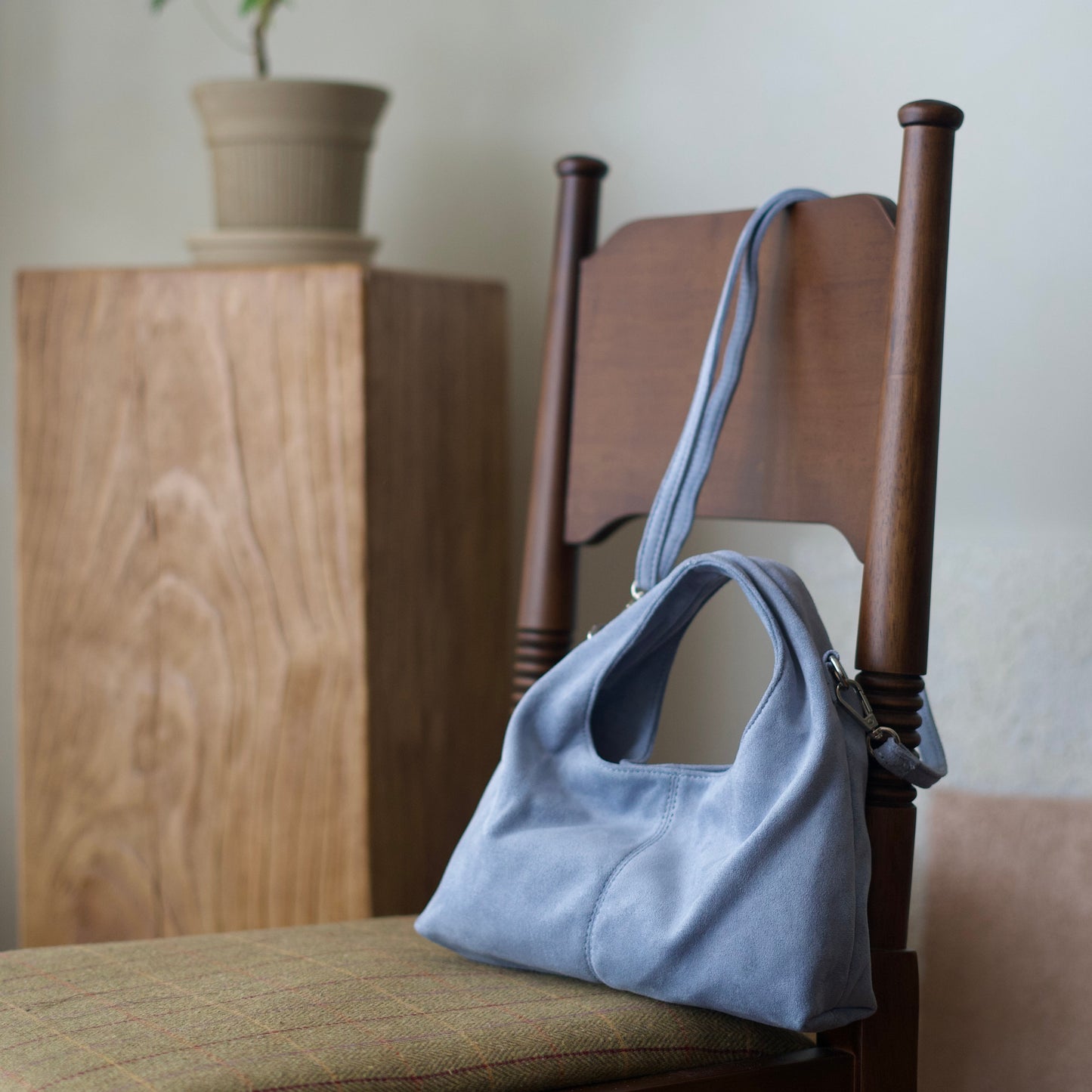 Sul Sul On-The-Go (OTG) Mini Suede Misty Blue