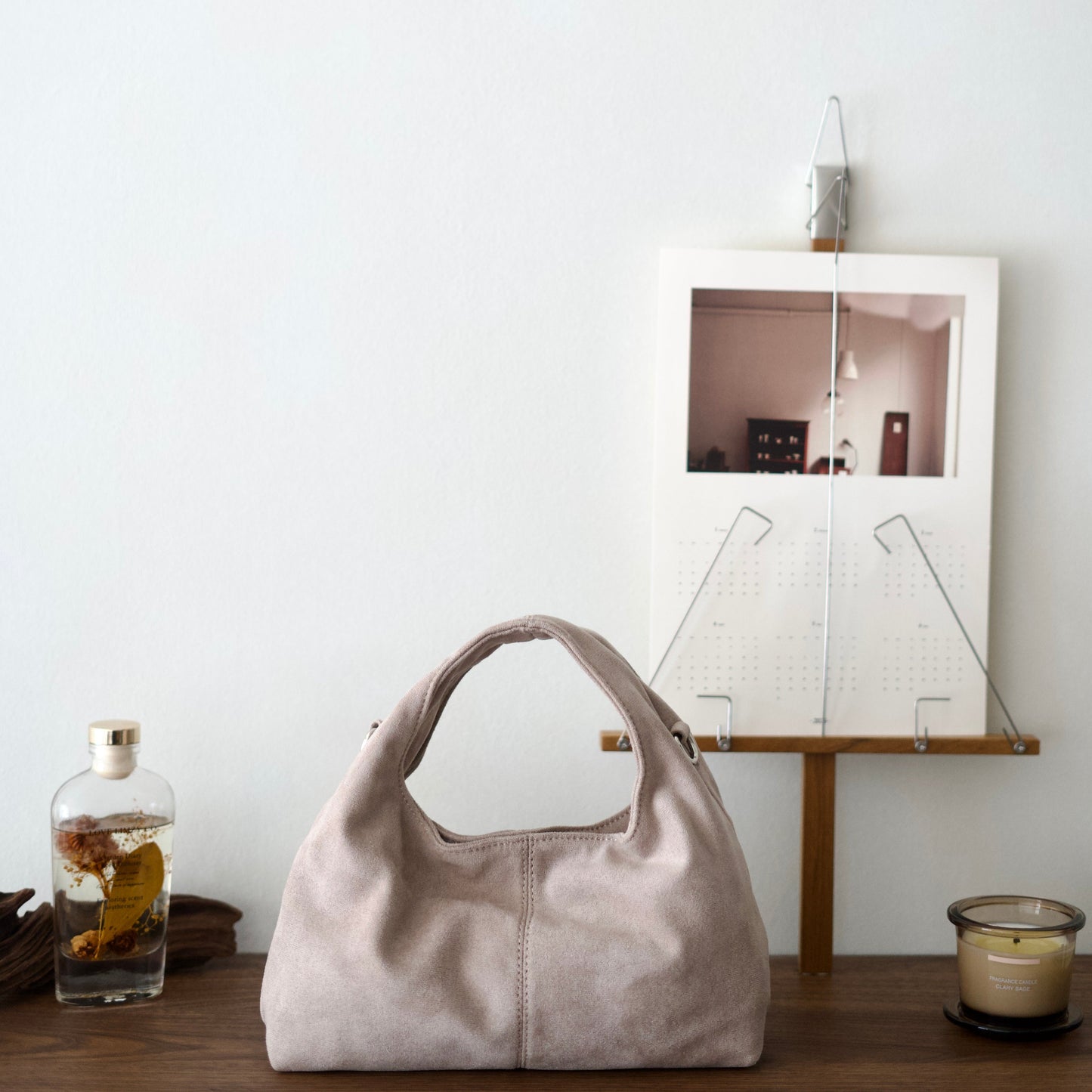 Sul Sul On-The-Go (OTG) Mini Suede Rosy Beige