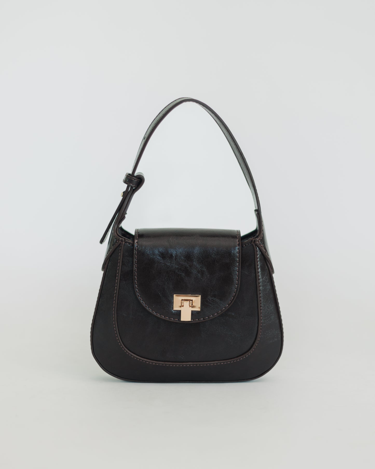 SUL SUL VINTAGE SADDLE BAG COFFEE
